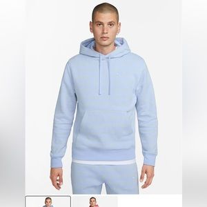 Nike Sportswear Club Fleece Men's Monogram Hoodie Cobalt Blue